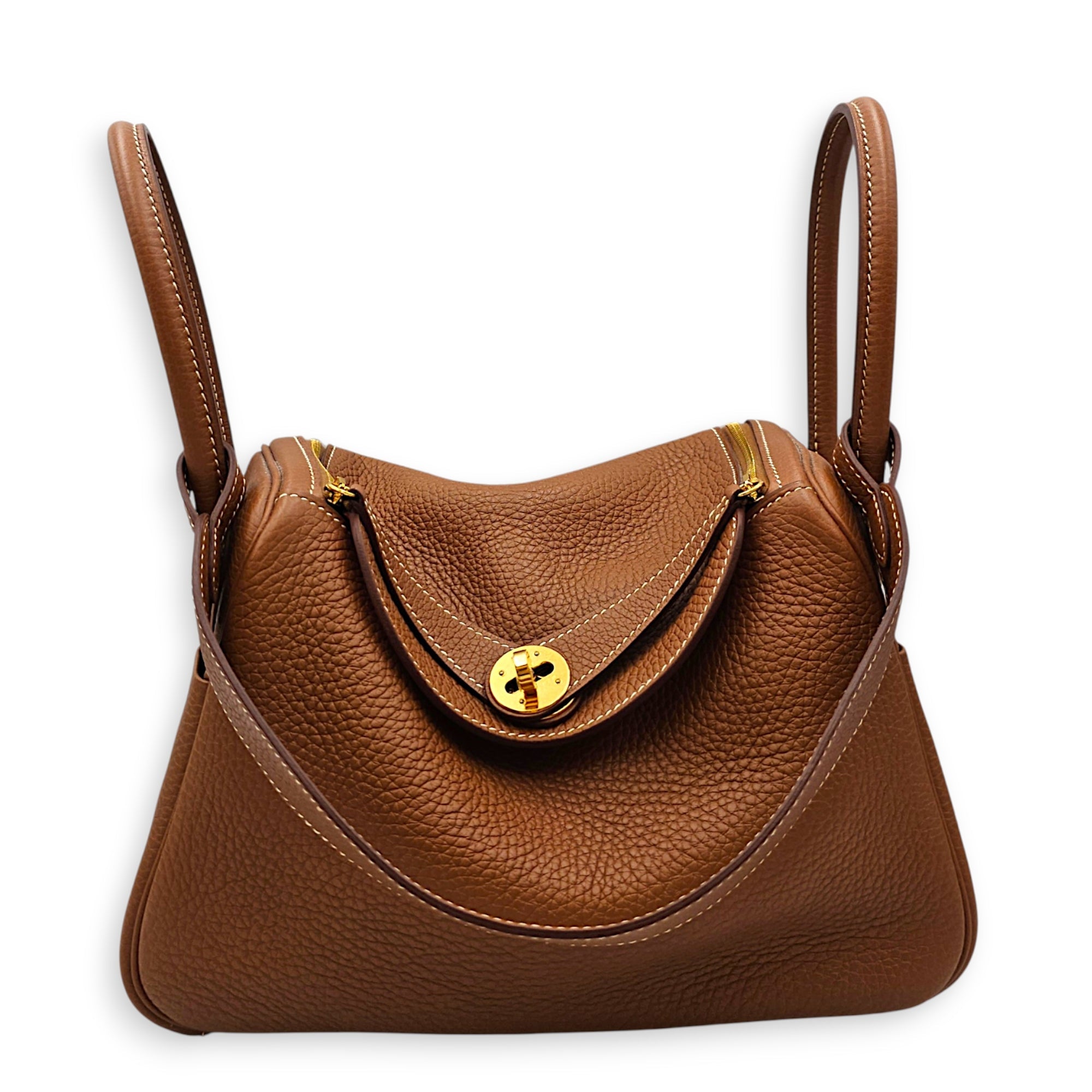 Lindy Verso 26 Gold/Rouge Tomate in Clemence Gold hardware CL2607-22397 9