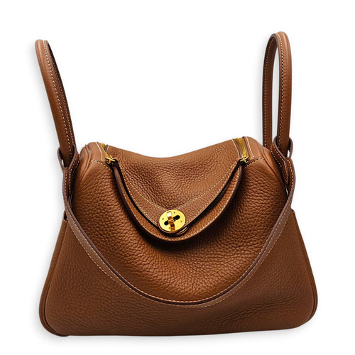Lindy Verso 26 Gold/Rouge Tomate in Clemence Gold hardware CL2607-22397 9