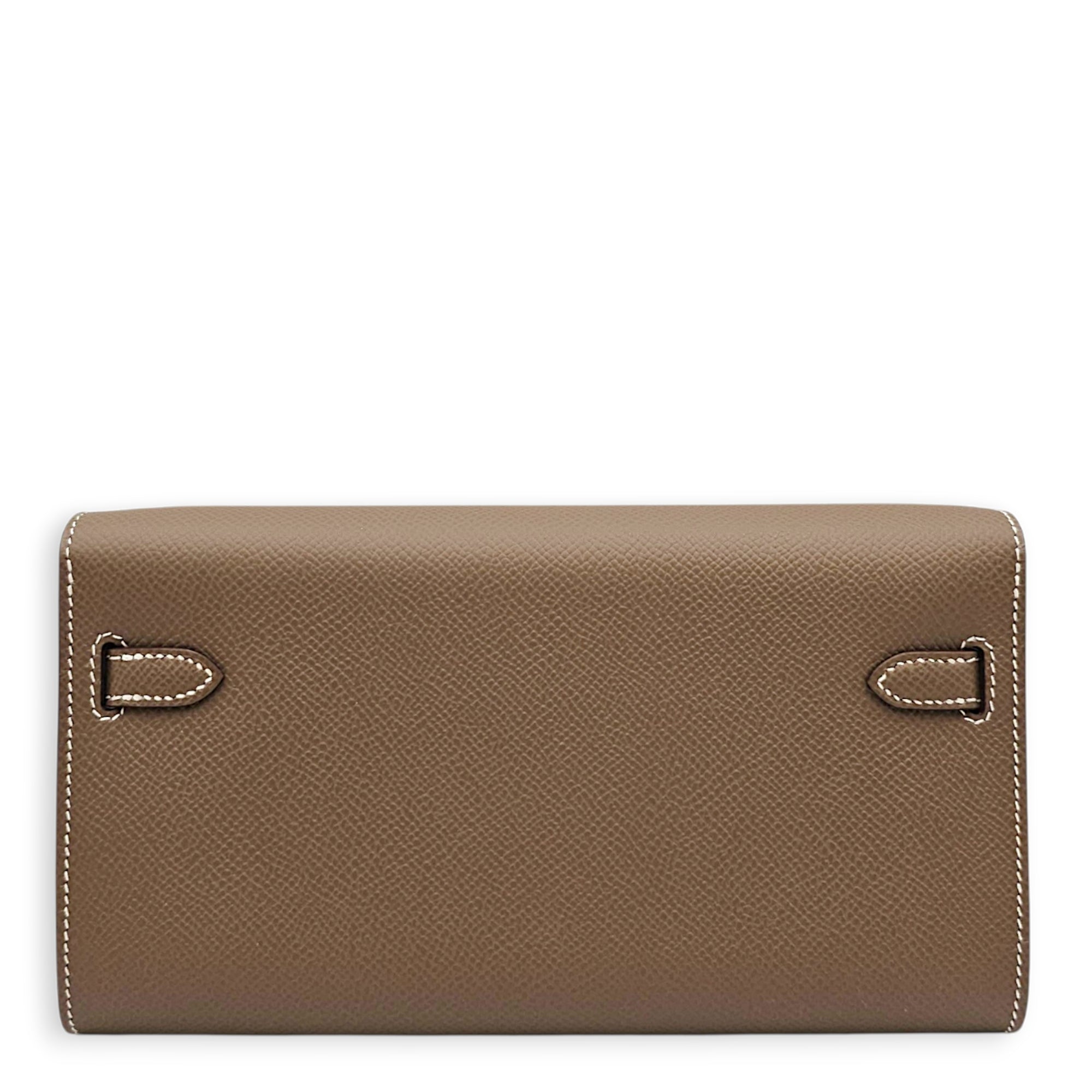 Kelly To Go Etoupe Crossbody Bag in Epsom Gold hardware CL2607-22401 2