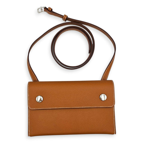 Hermesnap Gold Wallet in Epsom Palladium hardware CL2607-22402 2