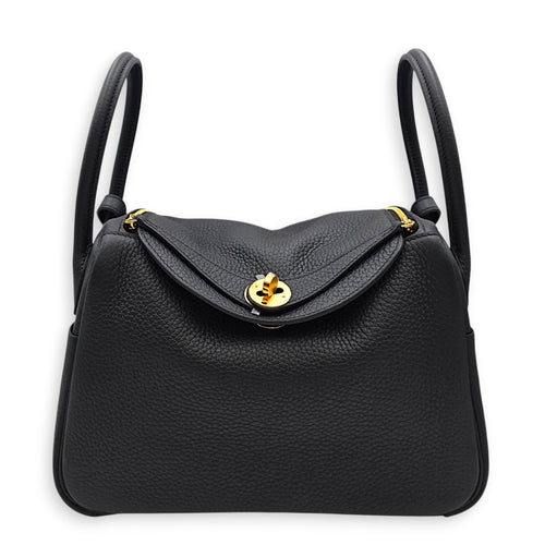 Lindy 26 Black in Clemence Gold hardware CL2607-22409 1