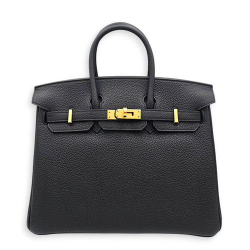Birkin 25 Black in Togo Gold hardware CL2607-22416 1