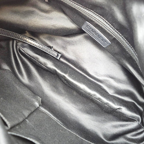 Twisted Hobo Black Shoulder Bag in Glazed Calf Silver hardware CL2607-22420 6