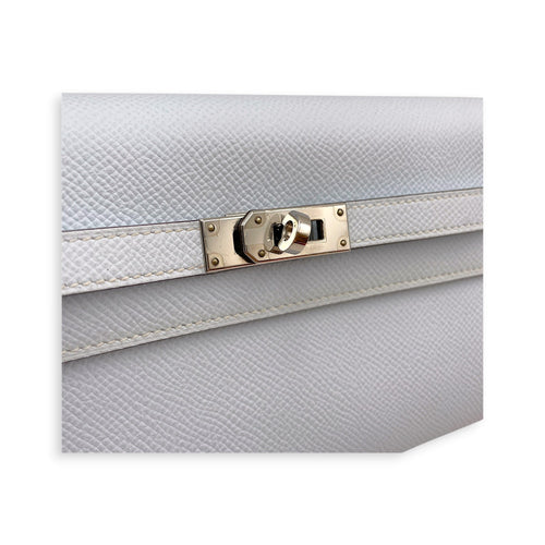 Kelly To Go Blue Brume Wallet in Epsom Palladium hardware CL2607-22435 12