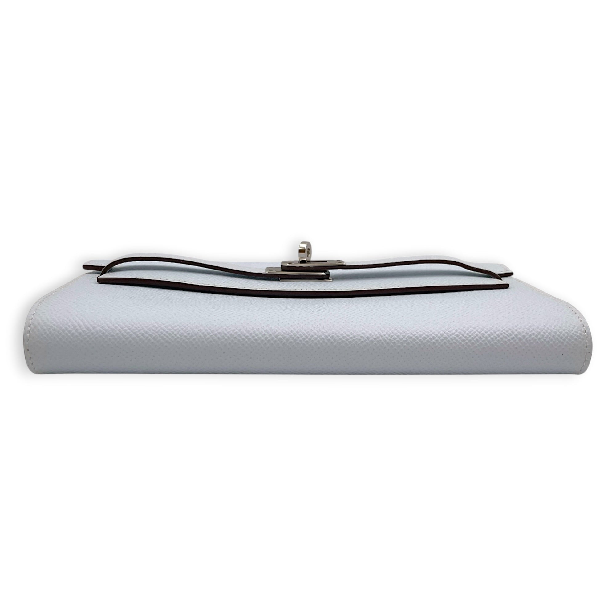 Kelly To Go Blue Brume Wallet in Epsom Palladium hardware CL2607-22435 8