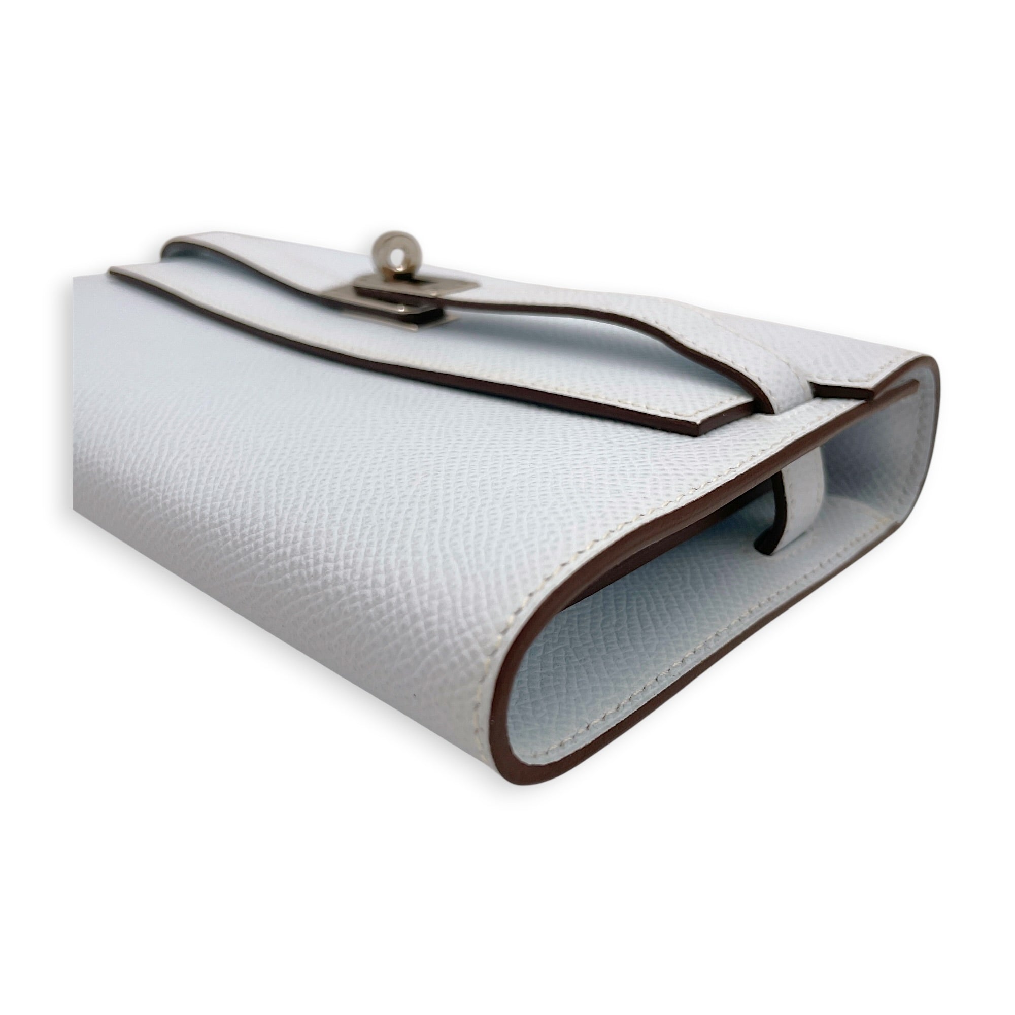 Kelly To Go Blue Brume Wallet in Epsom Palladium hardware CL2607-22435 10