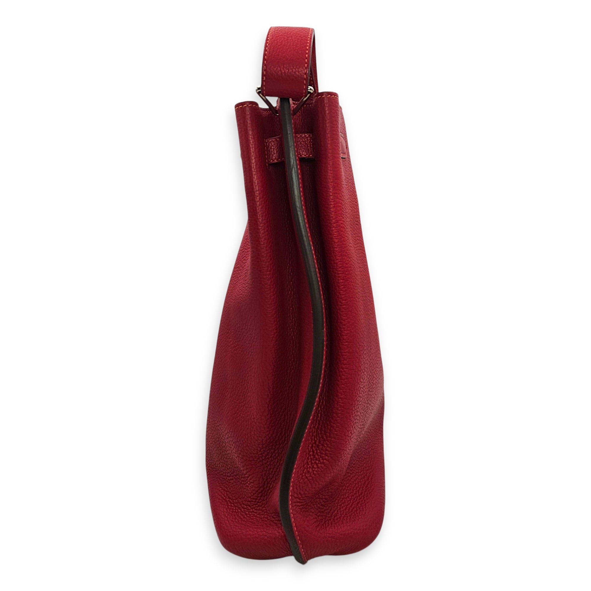 SoKelly Eclat 26 Rouge Casaque/Rose Jaipur in Clemence Palladium hardware CL2607-22438 4
