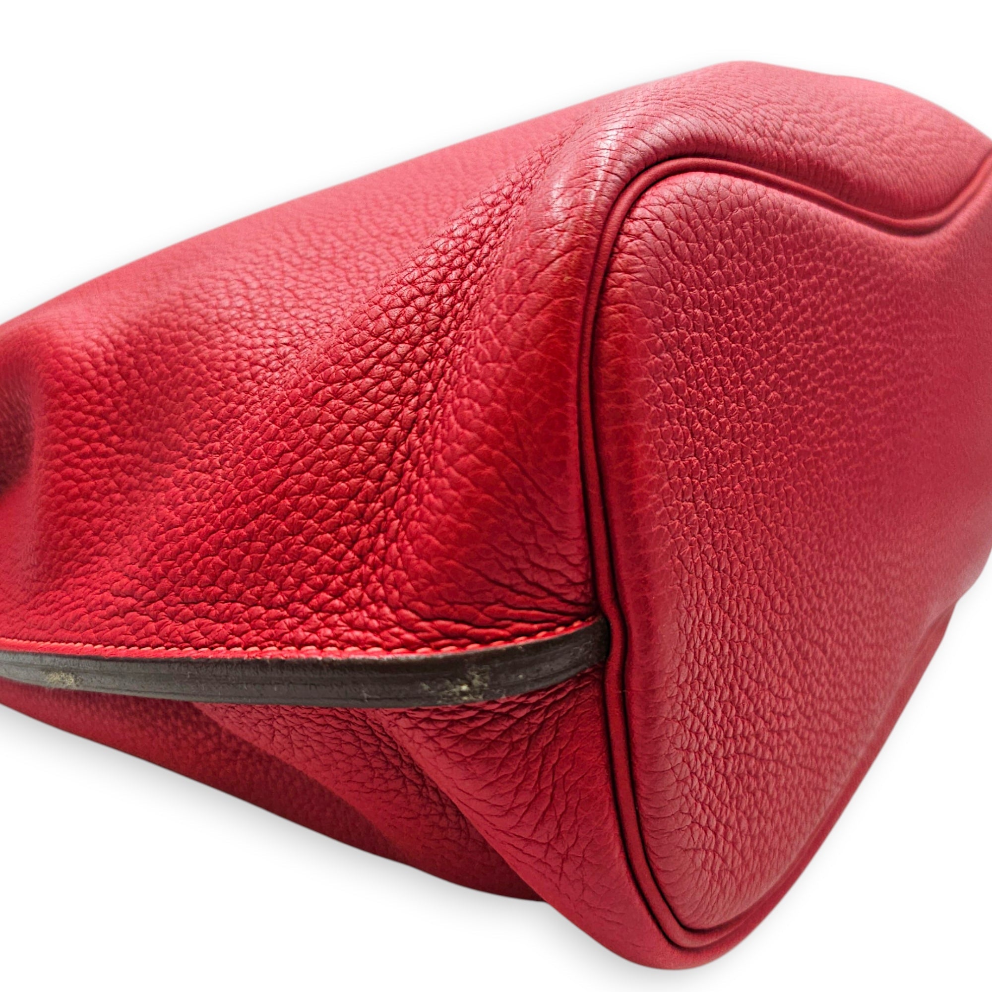 SoKelly Eclat 26 Rouge Casaque/Rose Jaipur in Clemence Palladium hardware CL2607-22438 7