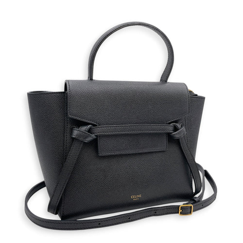 Nano Belt 20cm Blue Crossbody Bag in Calfskin Gold hardware CL2607-22446 17