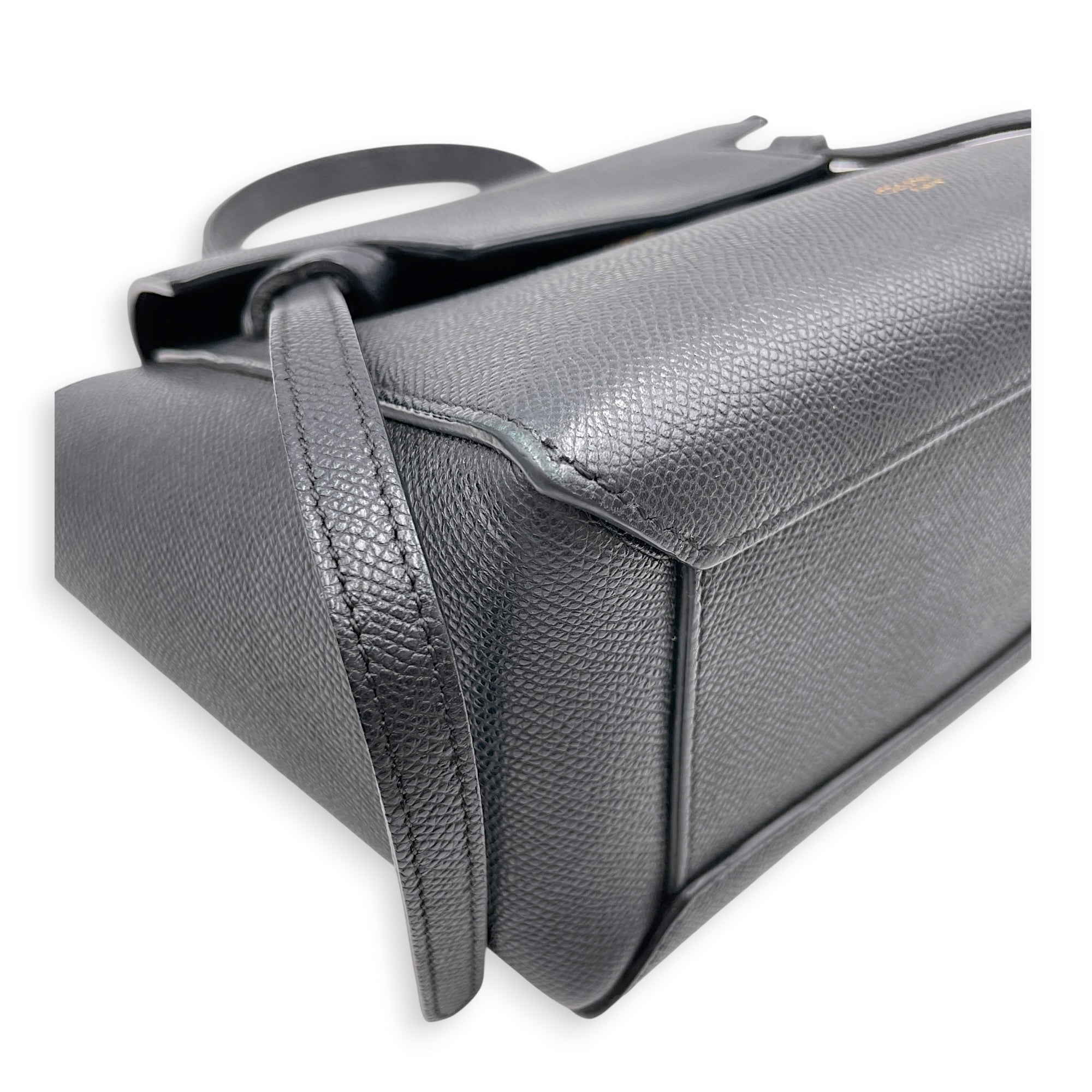 Nano Belt 20cm Blue Crossbody Bag in Calfskin Gold hardware CL2607-22446 5