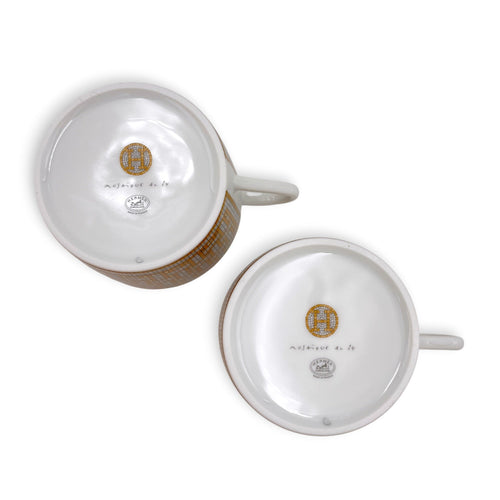 Mosaique au 24 gold tea cup and saucer Tableware CL2607-22448 5