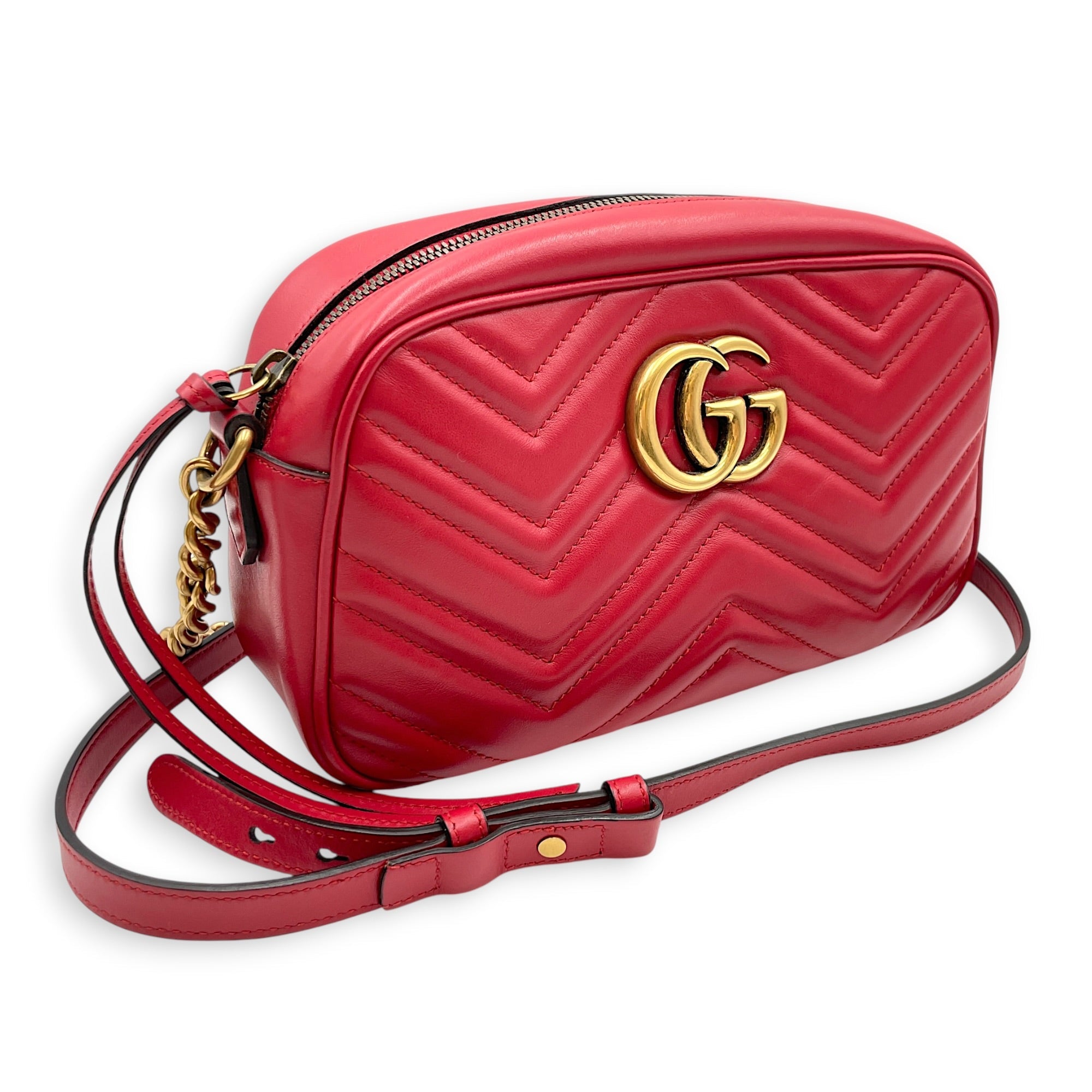Marmont 24cm  Red Crossbody Bag Gold hardware CL2607-22450 11