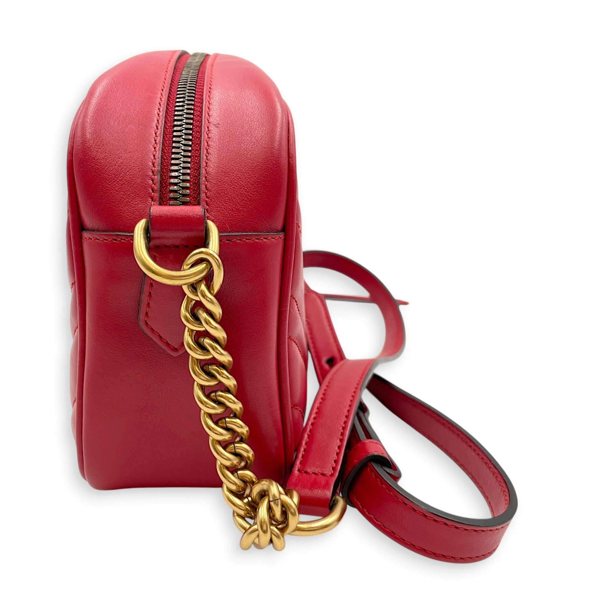 Marmont 24cm  Red Crossbody Bag Gold hardware CL2607-22450 3