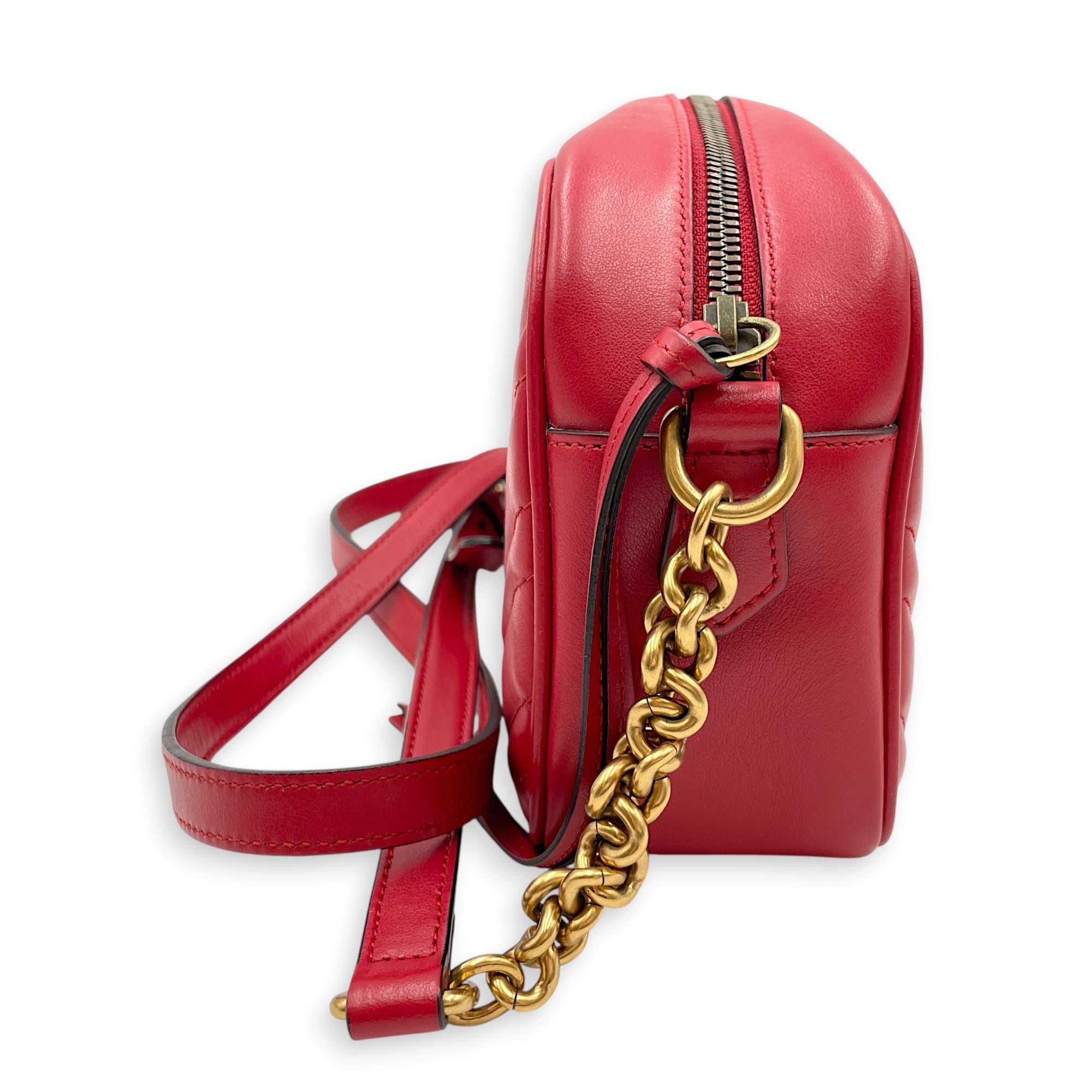 Marmont 24cm  Red Crossbody Bag Gold hardware CL2607-22450 4