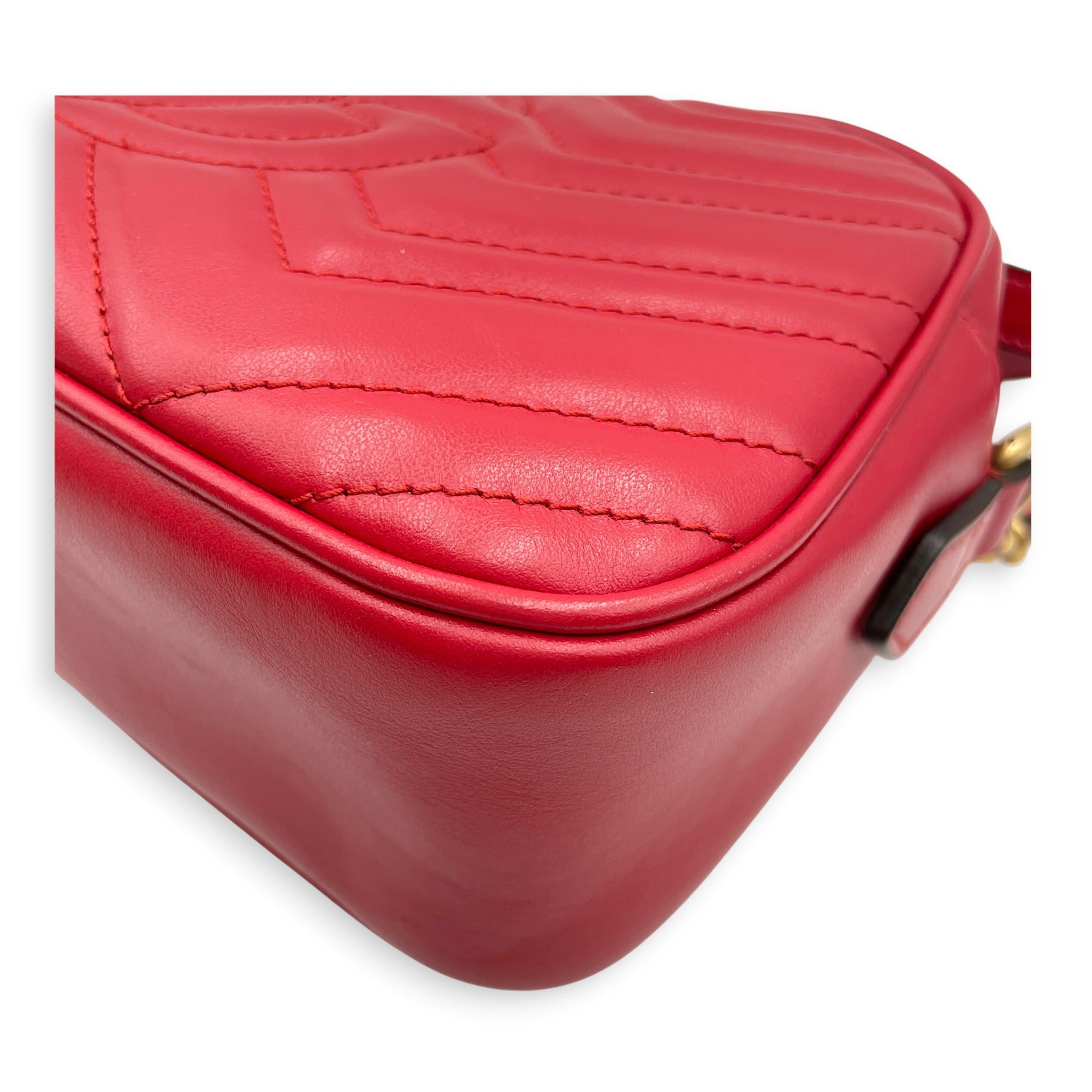 Marmont 24cm  Red Crossbody Bag Gold hardware CL2607-22450 8