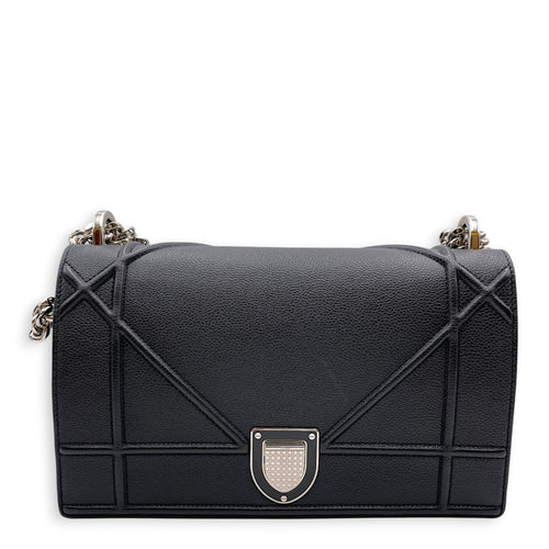 Diorama 25cm Black Shoulder Bag in Calfskin Silver hardware CL2607-22451 1