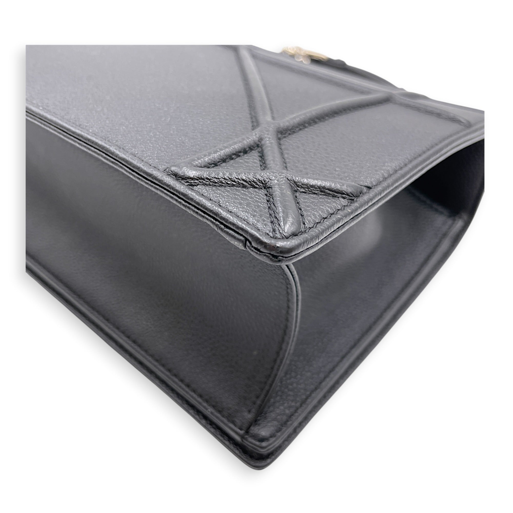 Diorama 25cm Black Shoulder Bag in Calfskin Silver hardware CL2607-22451 13