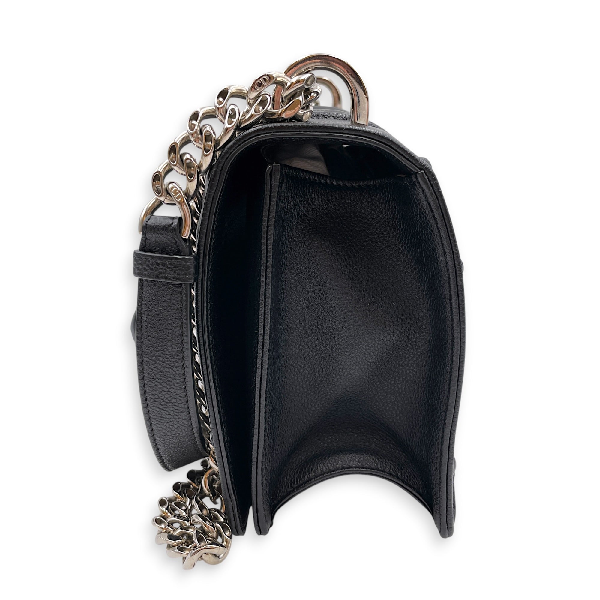 Diorama 25cm Black Shoulder Bag in Calfskin Silver hardware CL2607-22451 4