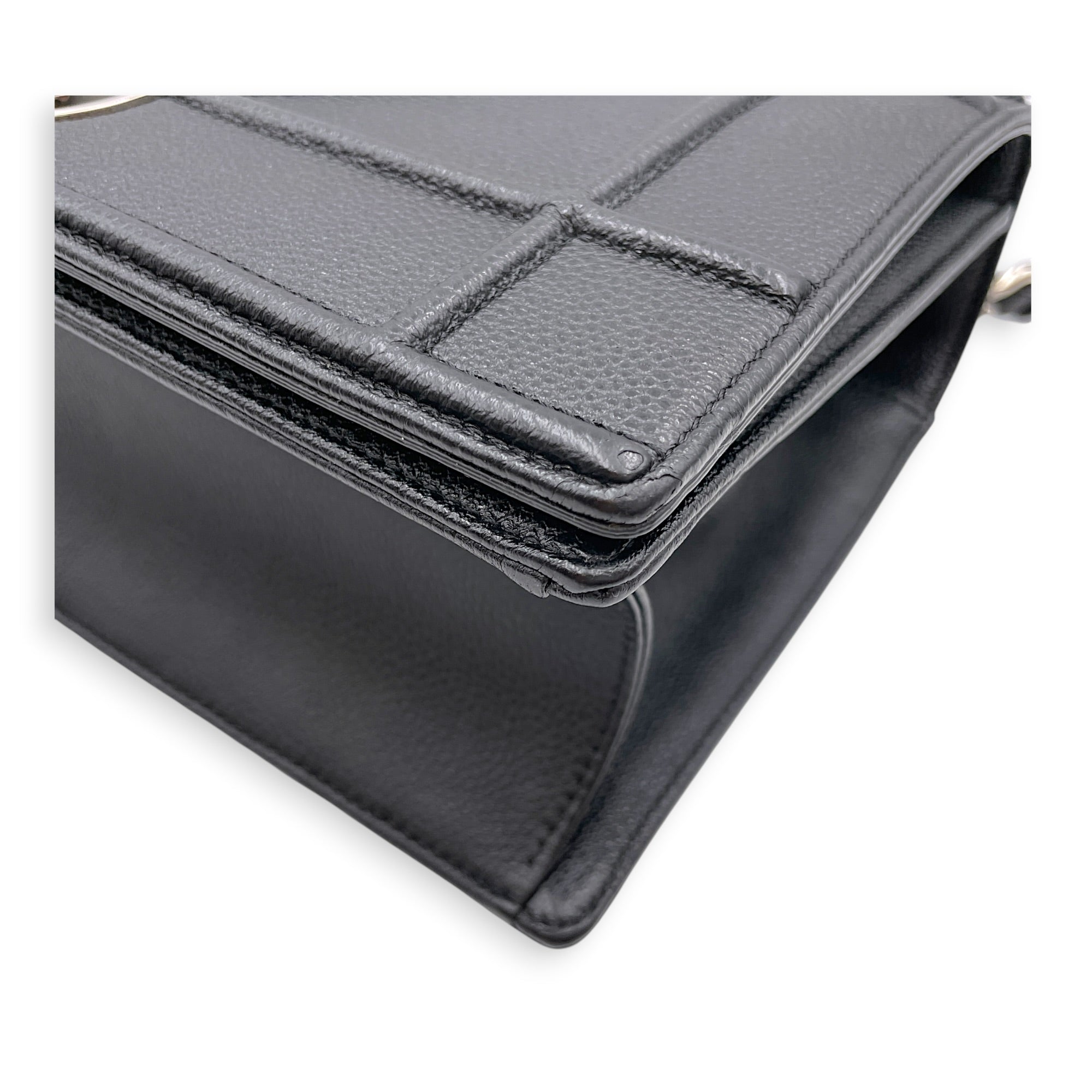 Diorama 25cm Black Shoulder Bag in Calfskin Silver hardware CL2607-22451 9