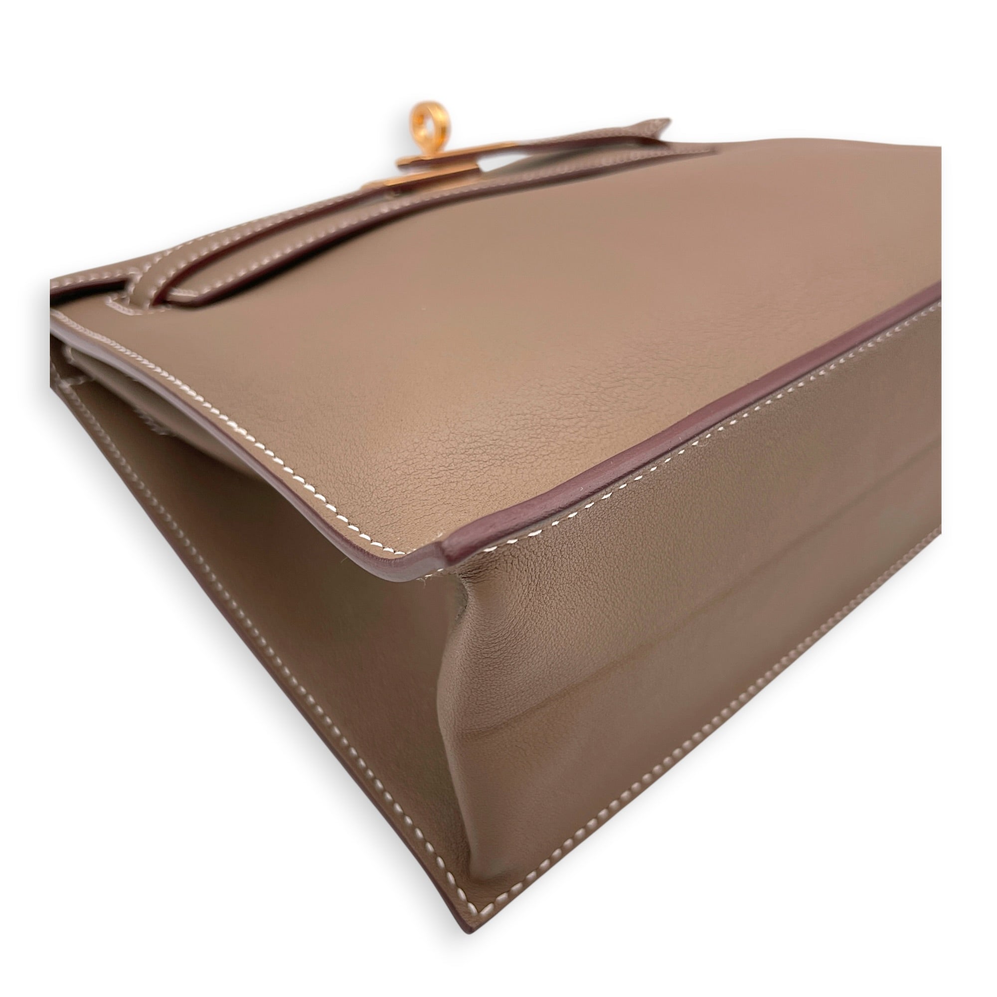 Kelly II Danse Etoupe in Swift Gold hardware CL2607-22455 9