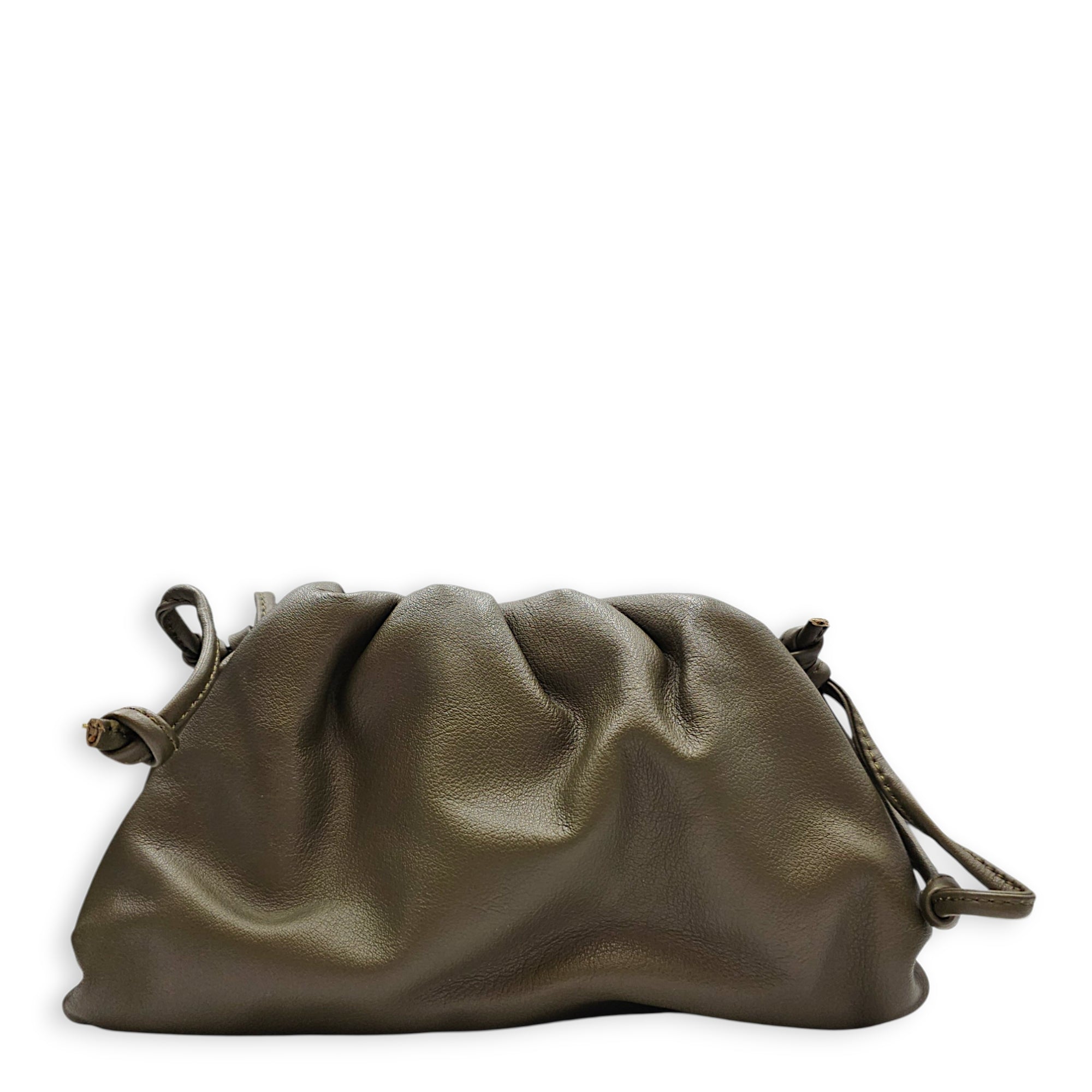 Pouch Green Crossbody Bag in Calfskin Gold hardware CL2607-22456 2
