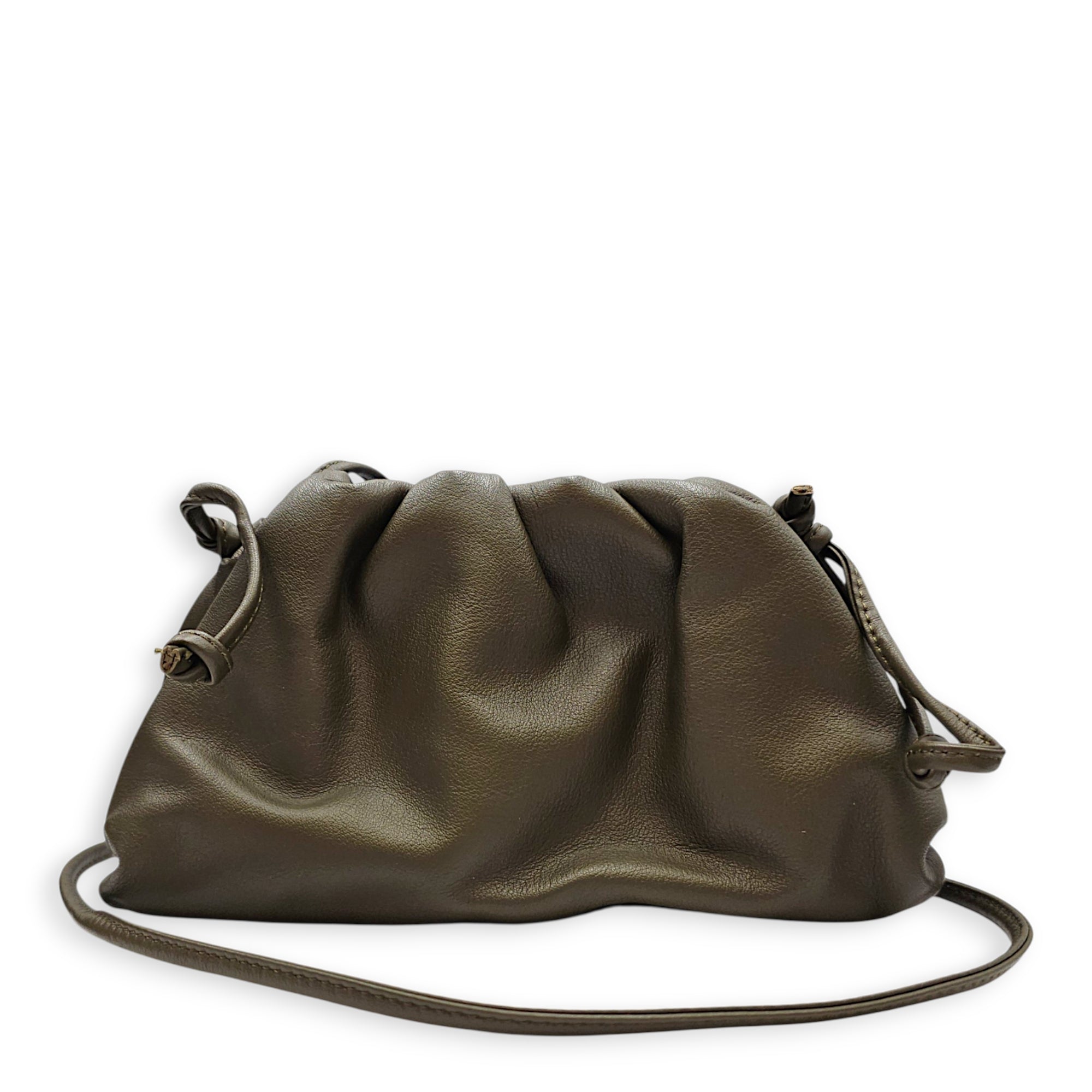 Pouch Green Crossbody Bag in Calfskin Gold hardware CL2607-22456 3