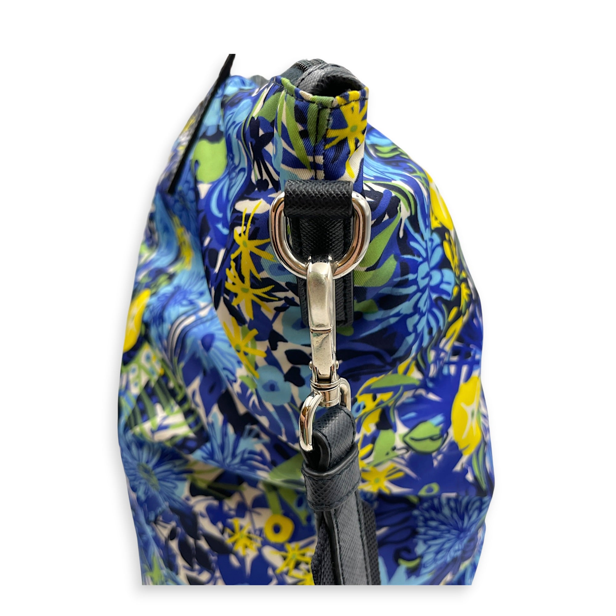 Tessuto Stampato Floral Print 40 Multi-colour Tote Bag in Nylon Silver hardware