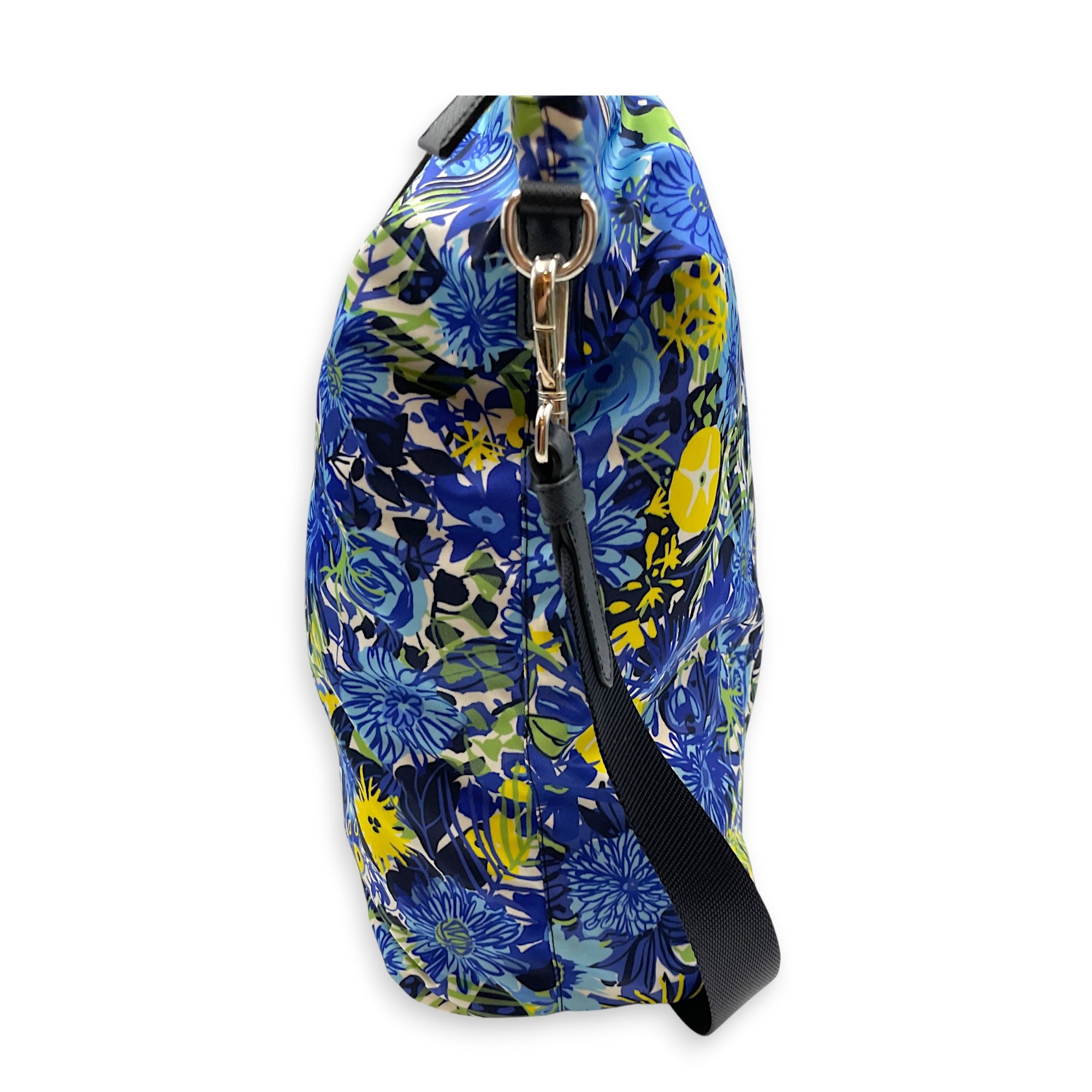 Tessuto Stampato Floral Print 40 Multi-colour Tote Bag in Nylon Silver hardware