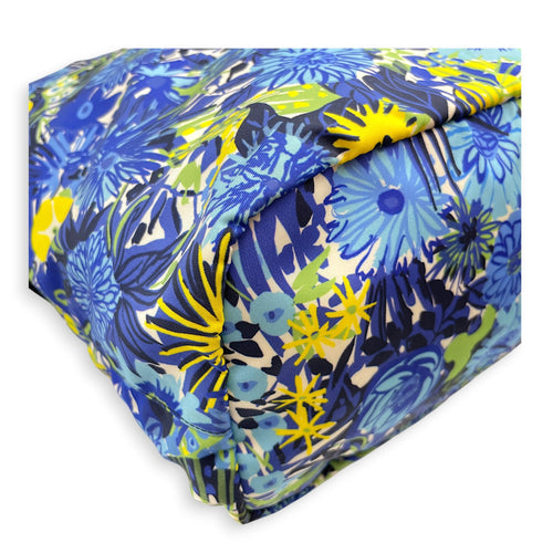 Tessuto Stampato Floral Print 40cm  Multi-colour Tote Bag in Nylon Silver hardware CL2607-22458 8