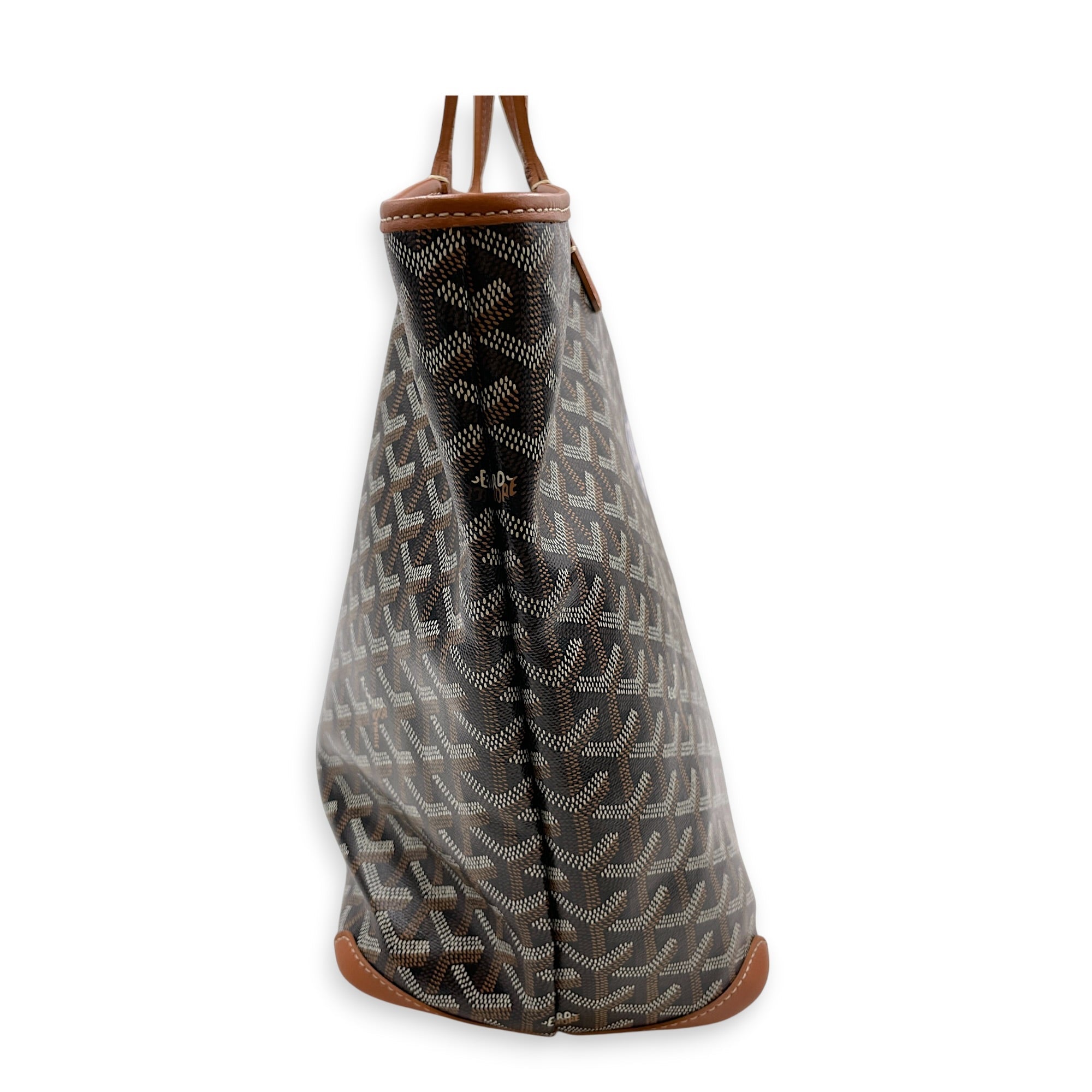 Artois Medium Brown Shoulder Bag in Canvas Silver hardware CL2607-22461 4