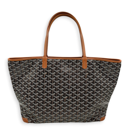 Artois Medium Brown Shoulder Bag in Canvas Silver hardware CL2607-22461 5