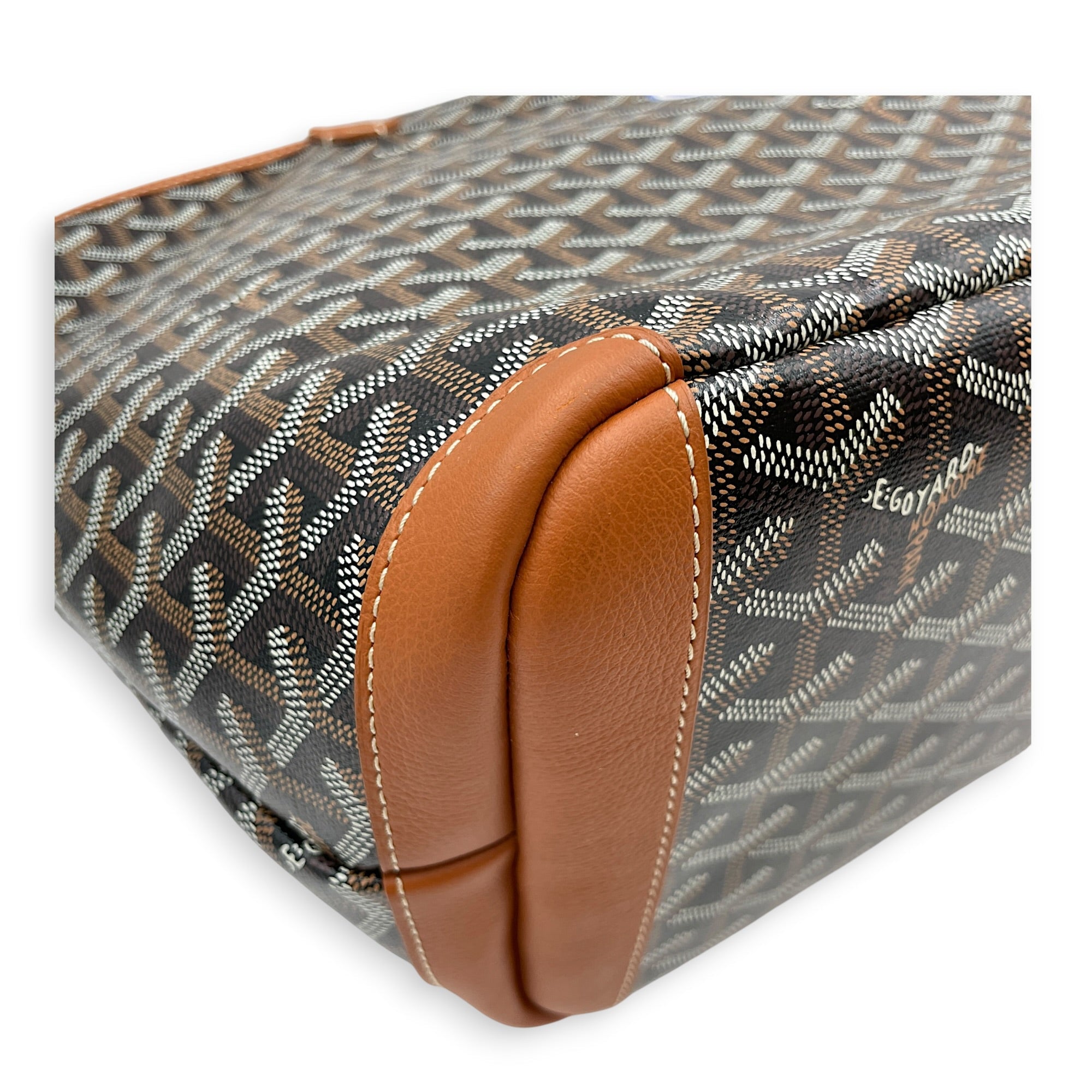 Artois Medium Brown Shoulder Bag in Canvas Silver hardware CL2607-22461 7