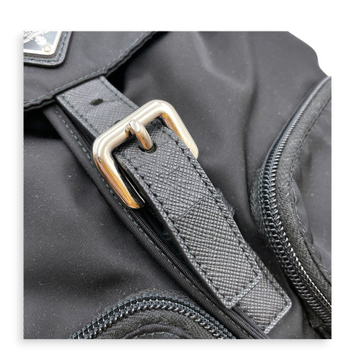 Explore Black Backpack in Re-Nylon Silver hardware CL2607-22462 10