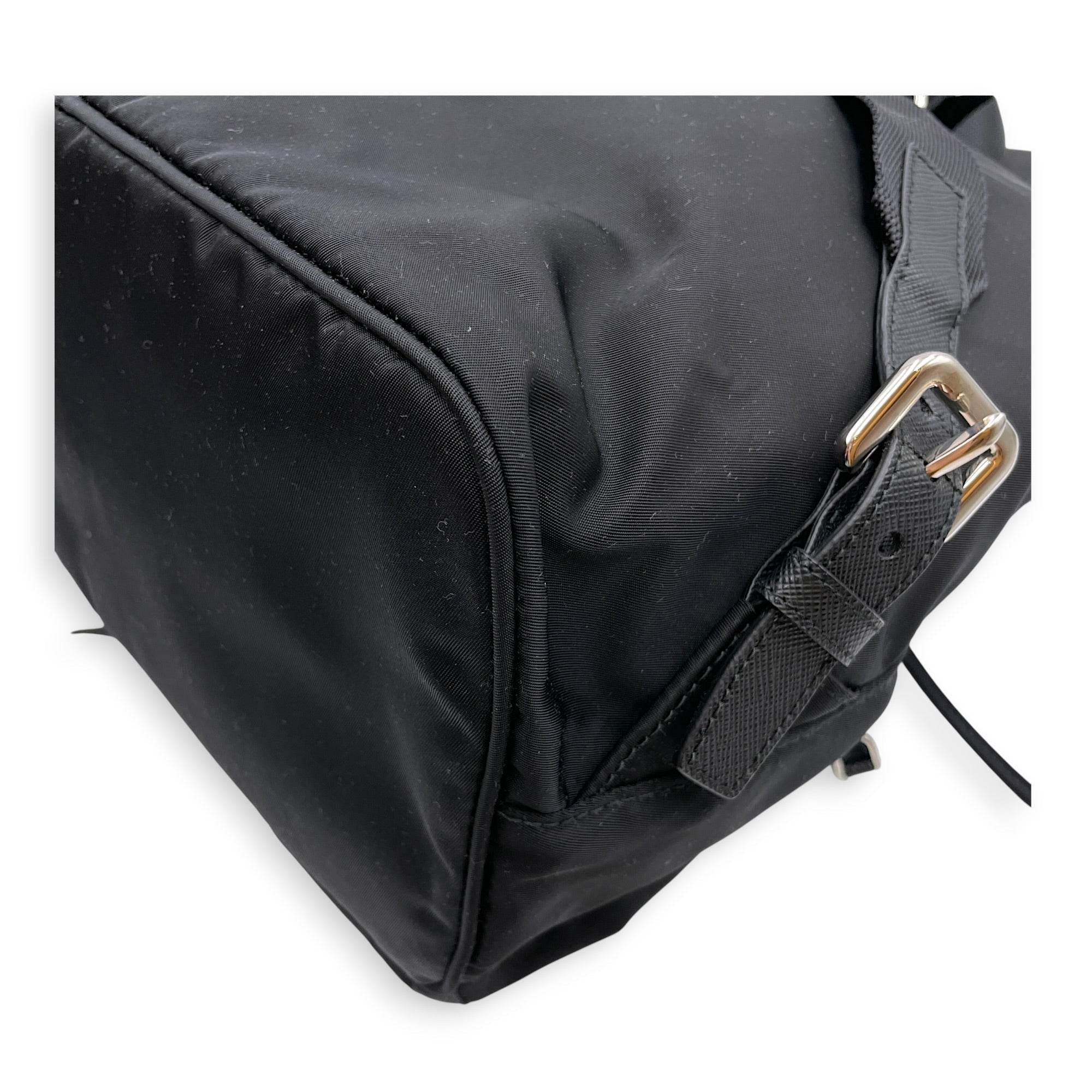 Explore Black Backpack in Re-Nylon Silver hardware CL2607-22462 12