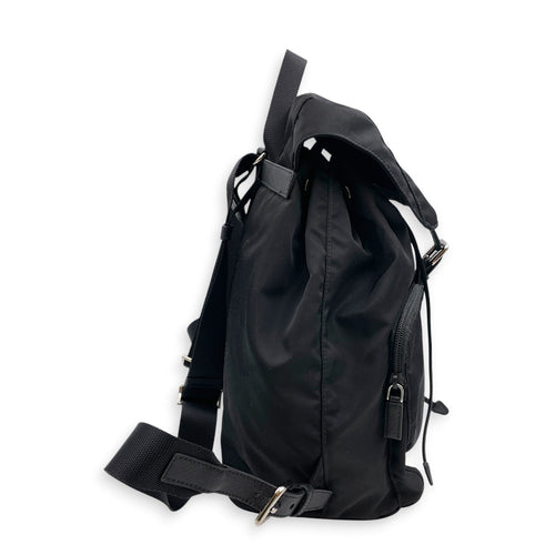 Explore Black Backpack in Re-Nylon Silver hardware CL2607-22462 4