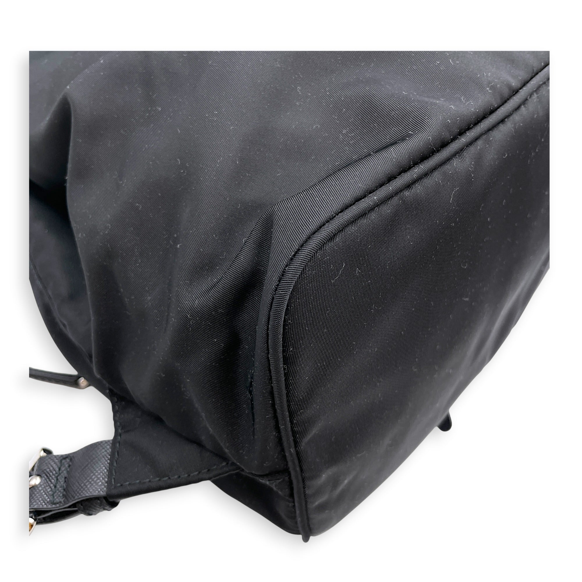 Explore Black Backpack in Re-Nylon Silver hardware CL2607-22462 7