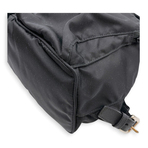 Explore Black Backpack in Re-Nylon Silver hardware CL2607-22462 8