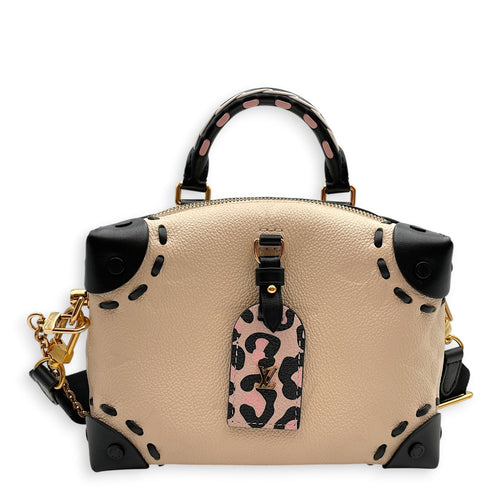Petite Malle Souple 2021 " Wild at heart" 20cm  Beige Shoulder Bag in Empreinte Leather Gold hardware CL2607-22463 1