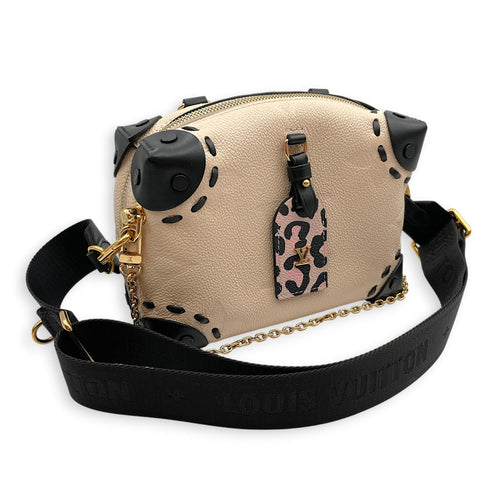 Petite Malle Souple 2021 " Wild at heart" 20cm  Beige Shoulder Bag in Empreinte Leather Gold hardware CL2607-22463 10