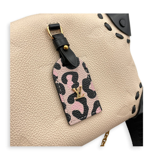Petite Malle Souple 2021 " Wild at heart" 20cm  Beige Shoulder Bag in Empreinte Leather Gold hardware CL2607-22463 11