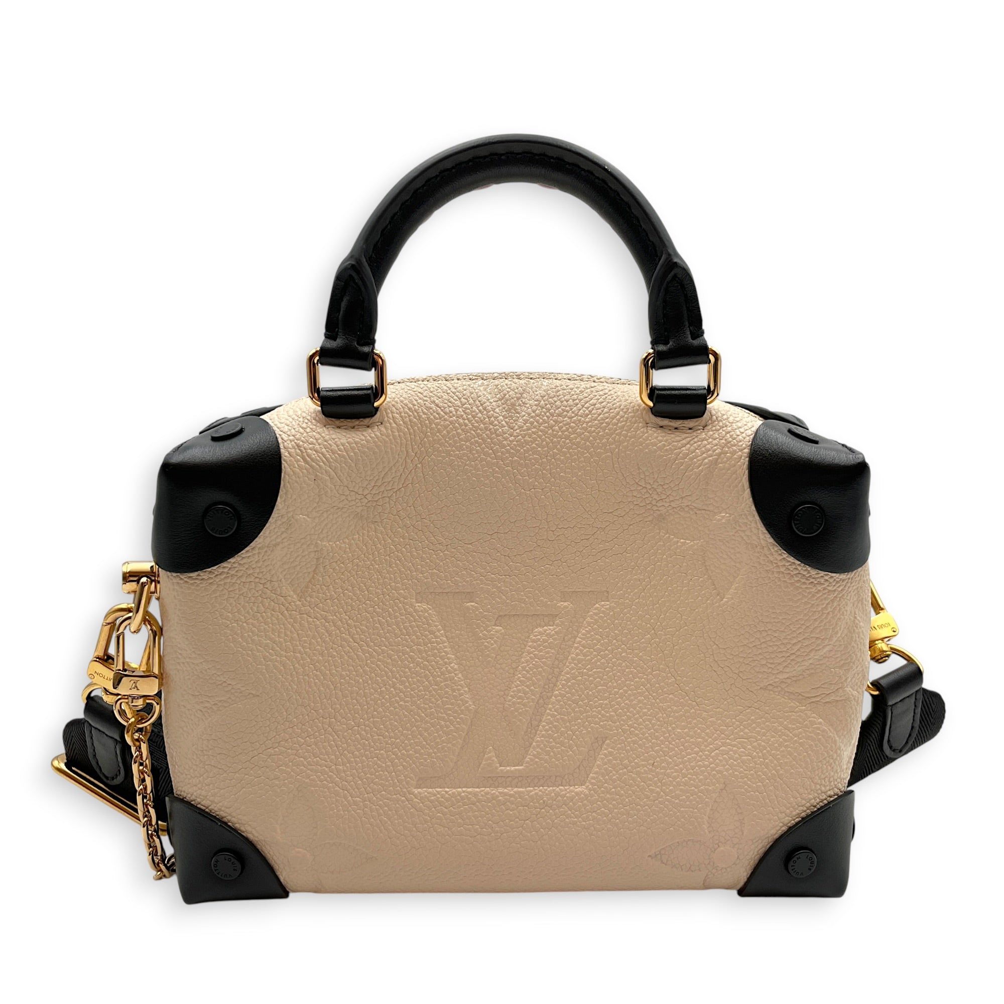Petite Malle Souple 2021 " Wild at heart" 20cm  Beige Shoulder Bag in Empreinte Leather Gold hardware CL2607-22463 2