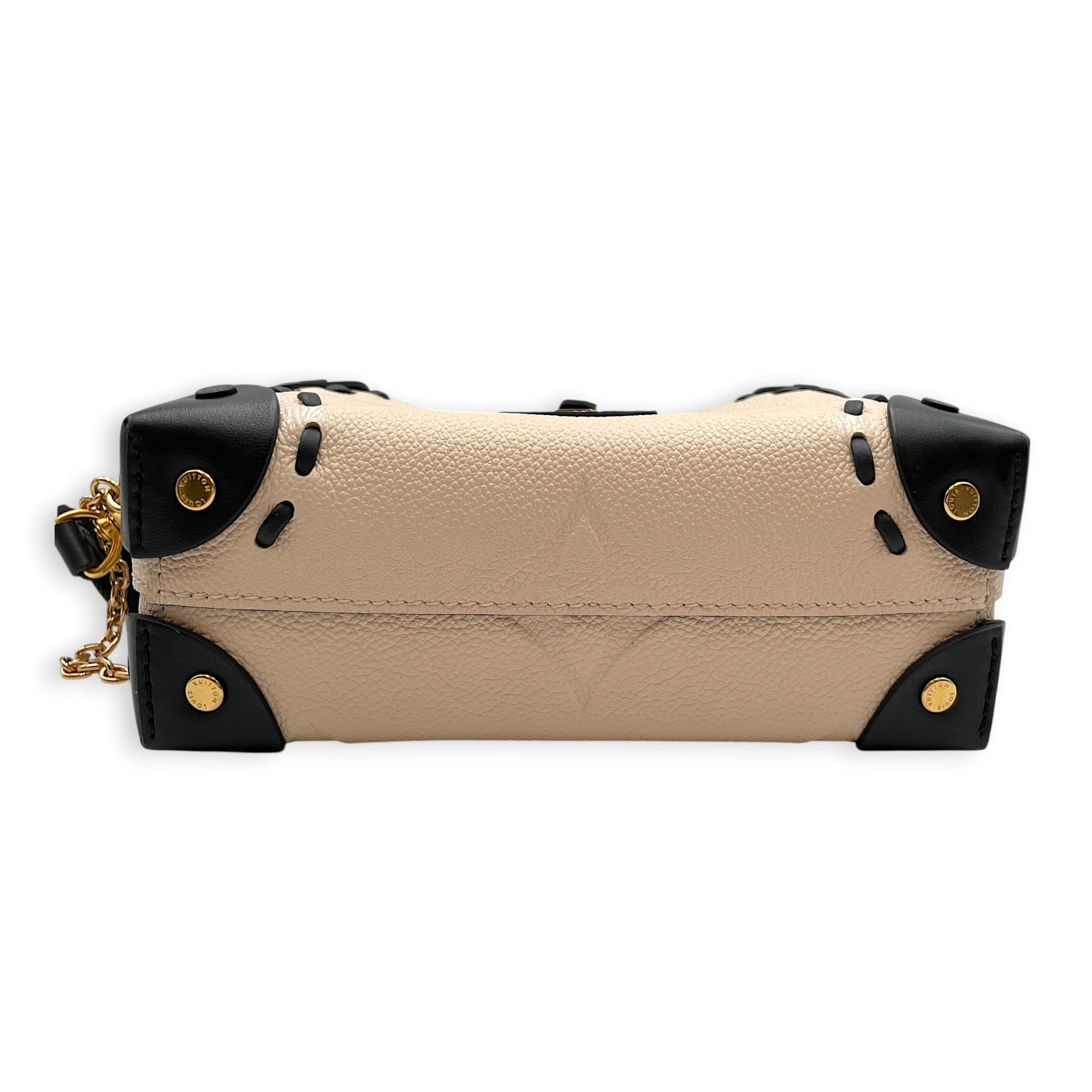 Petite Malle Souple 2021 " Wild at heart" 20cm  Beige Shoulder Bag in Empreinte Leather Gold hardware CL2607-22463 4
