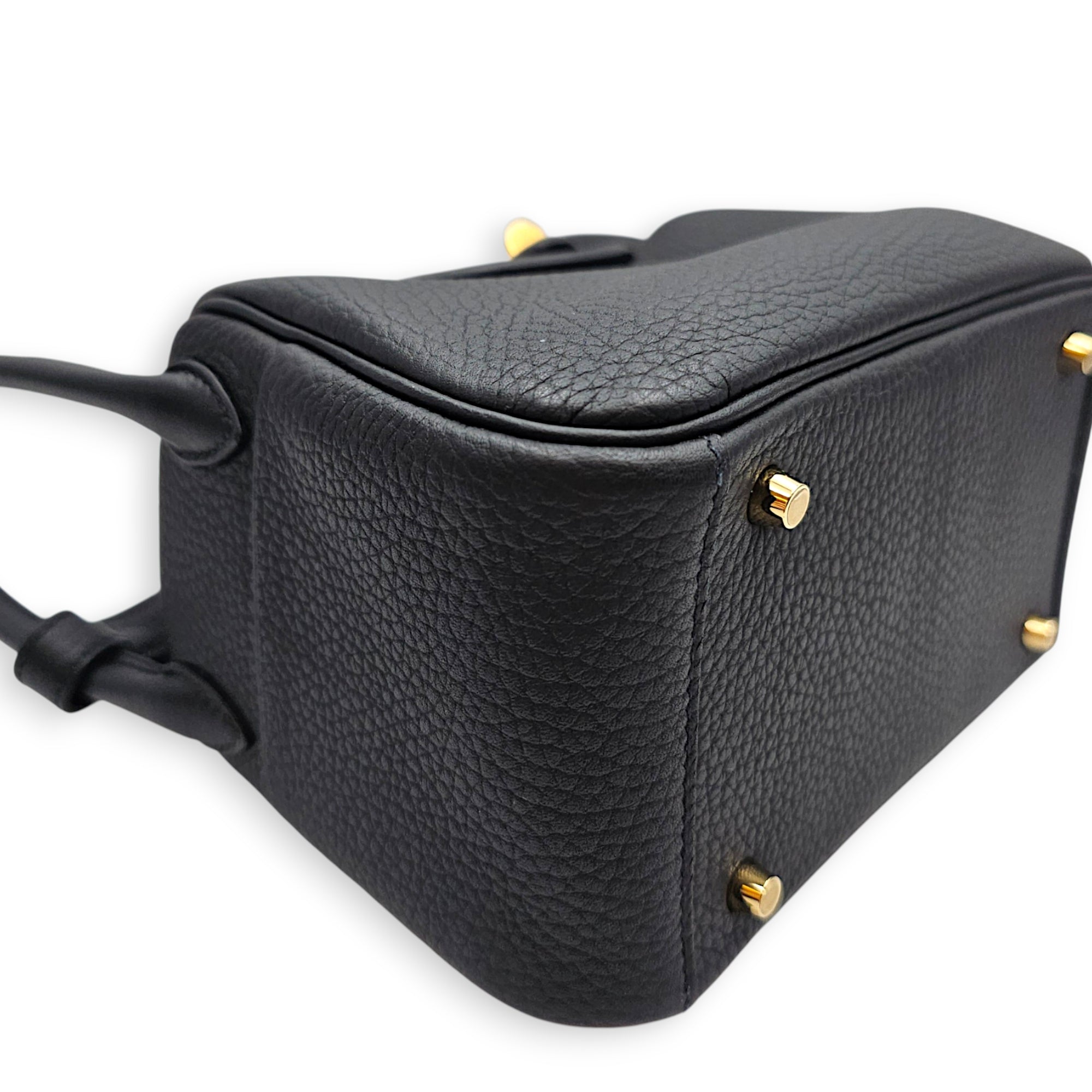 Lindy II Mini Black in Clemence Gold hardware