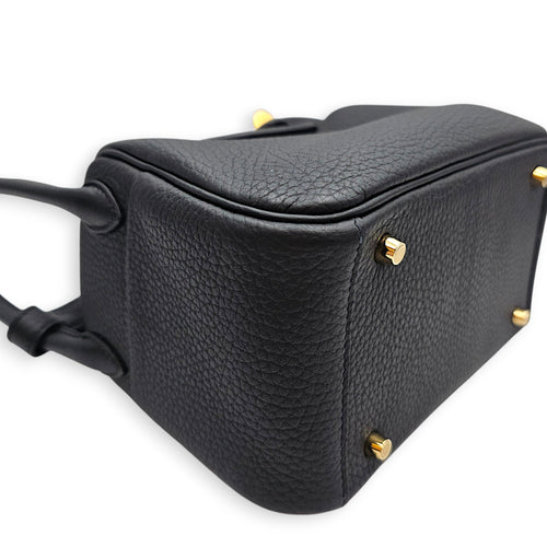 Lindy II Mini Black in Clemence Gold hardware