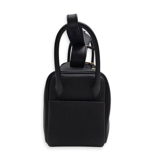 Lindy II Mini Black in Clemence Gold hardware