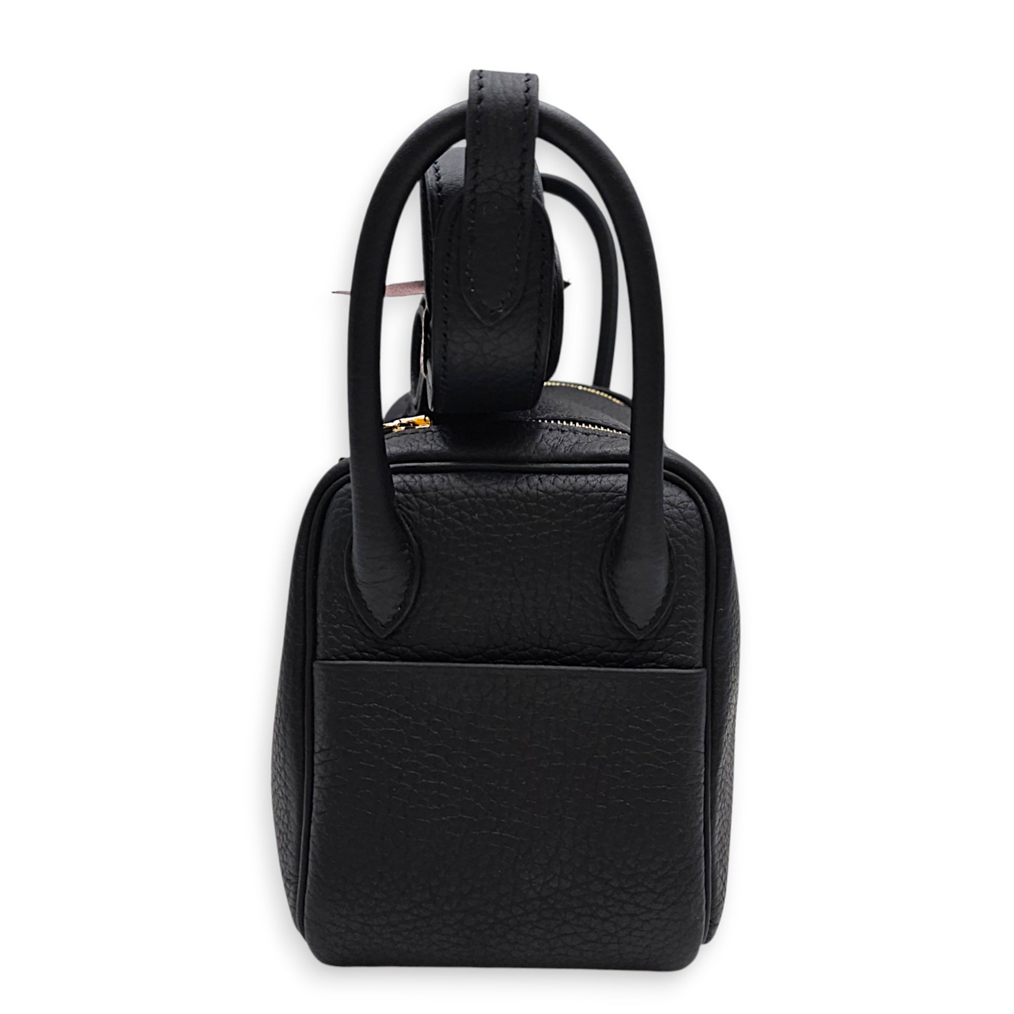 Lindy II Mini Black in Clemence Gold hardware