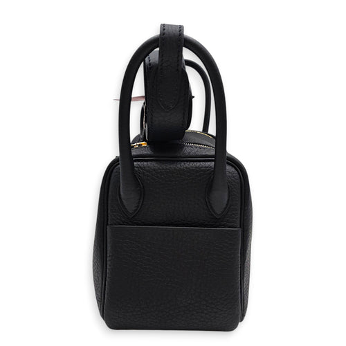Lindy II Mini Black in Clemence Gold hardware