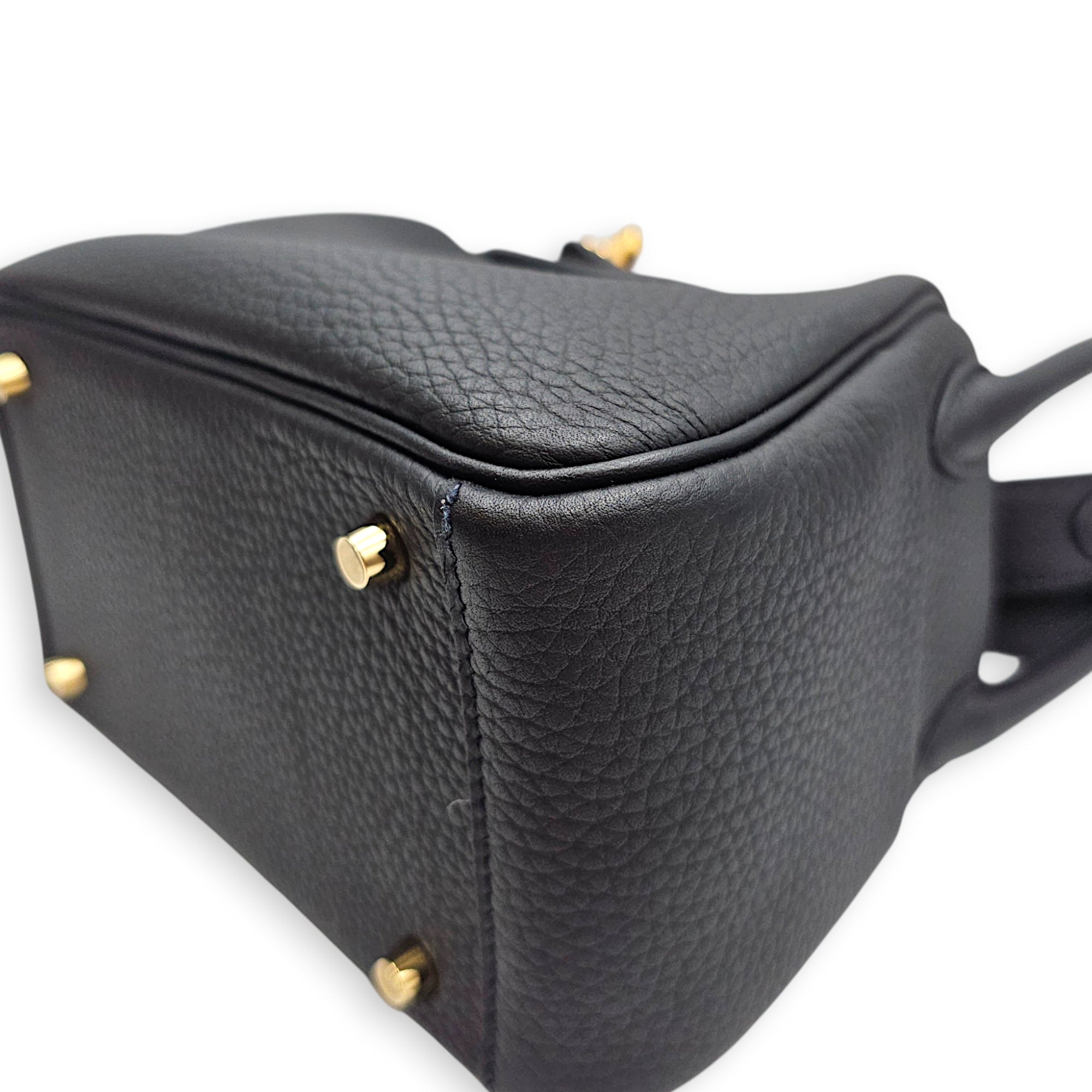 Lindy II Mini Black in Clemence Gold hardware