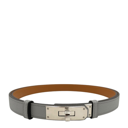 Kelly 18 Blue Glacier  Belt in Epsom Palladium hardware CL2607-22486 1