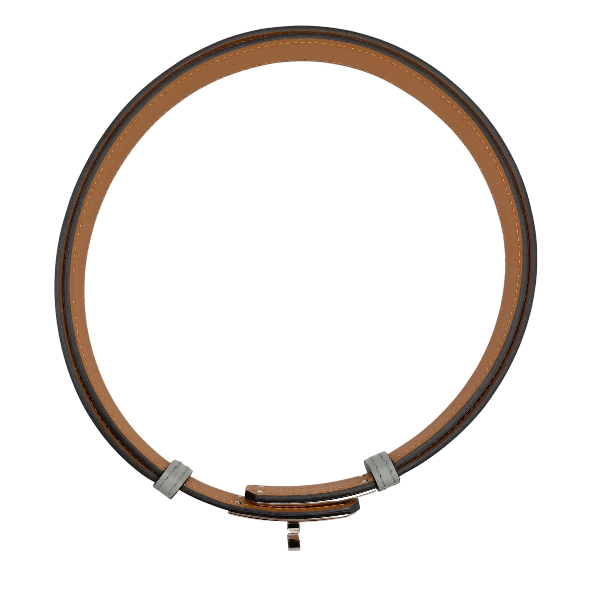 Kelly 18 Blue Glacier  Belt in Epsom Palladium hardware CL2607-22486 3